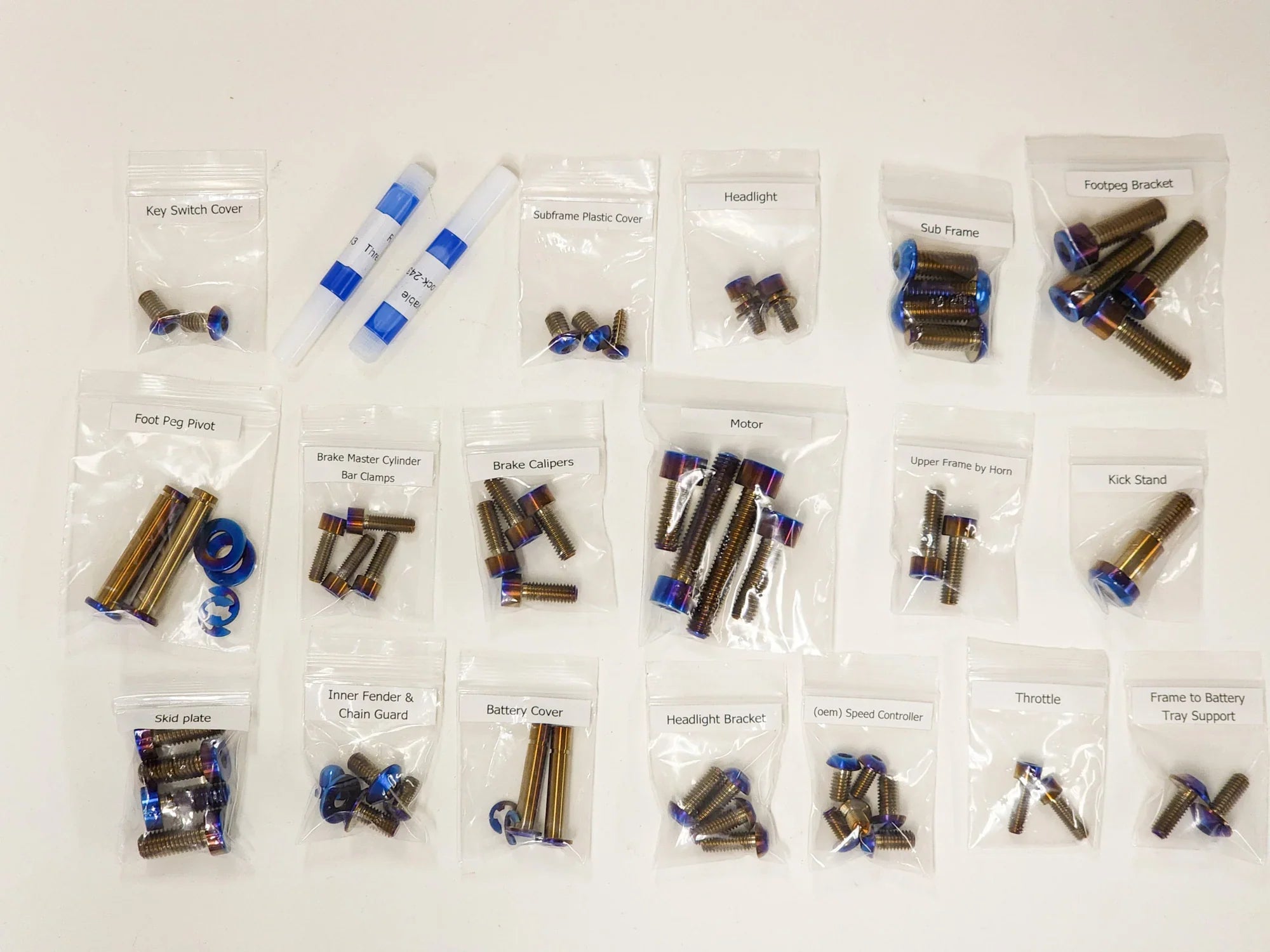 Warp 9 Surron Full Titanium bolts kit
