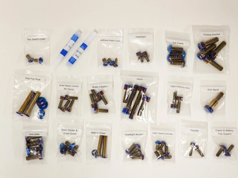 Warp 9 Surron Full Titanium bolts kit