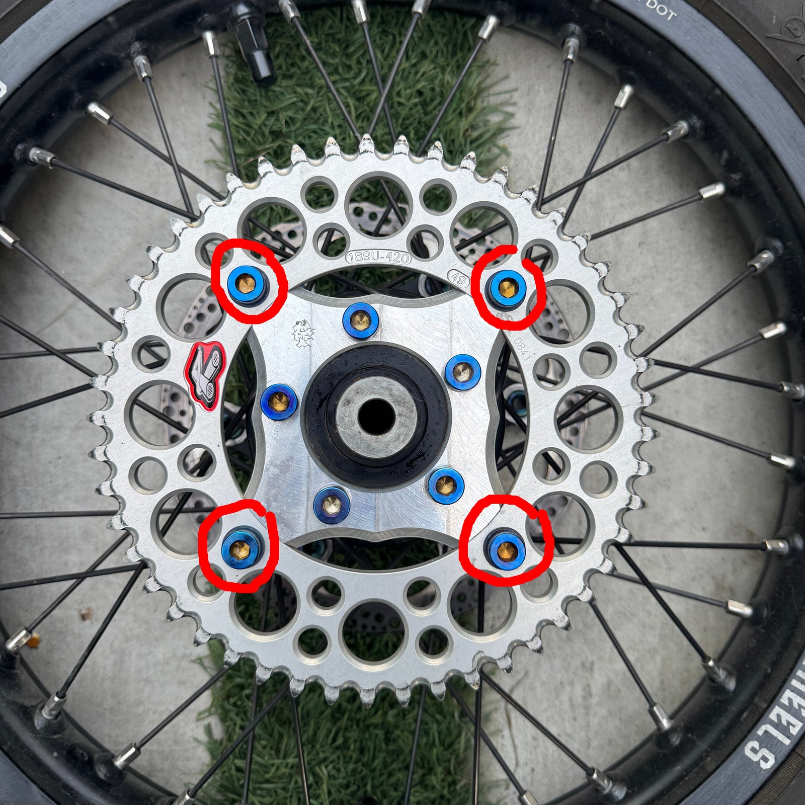 Renthal Sprocket Adapter Titanium Bolts