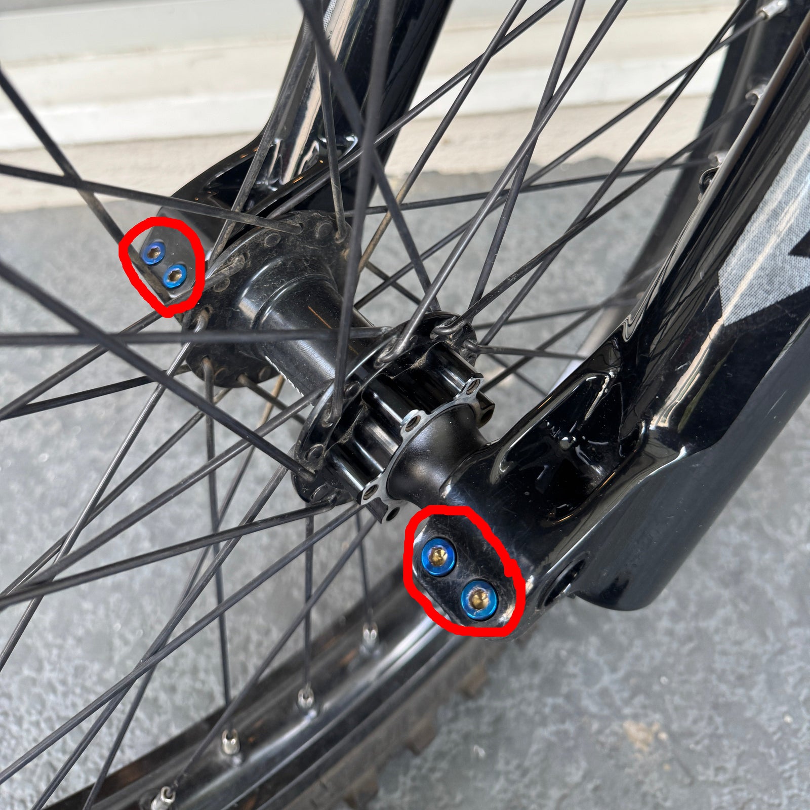 Titanium Fork Pinch Bolts