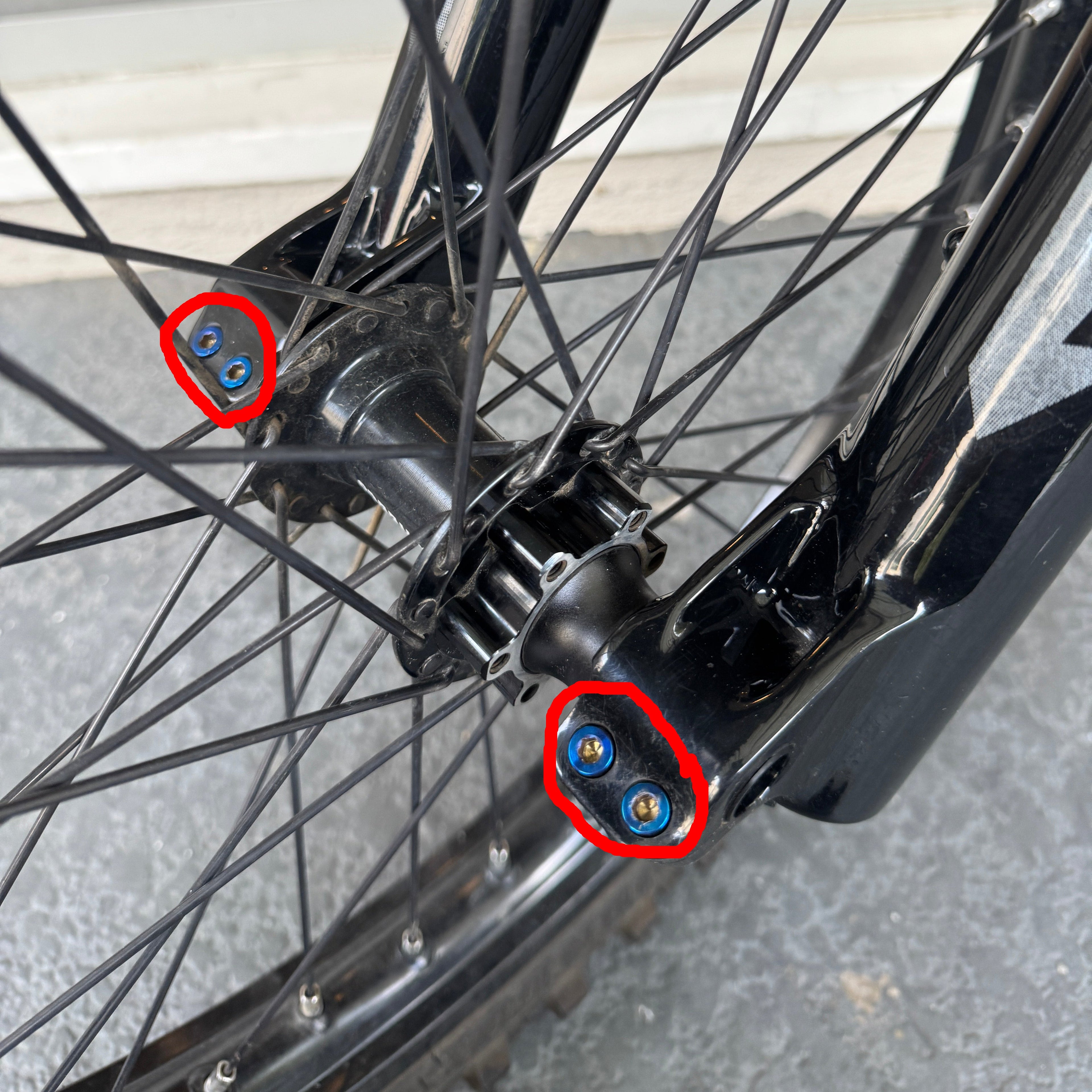 Titanium Fork Pinch Bolts
