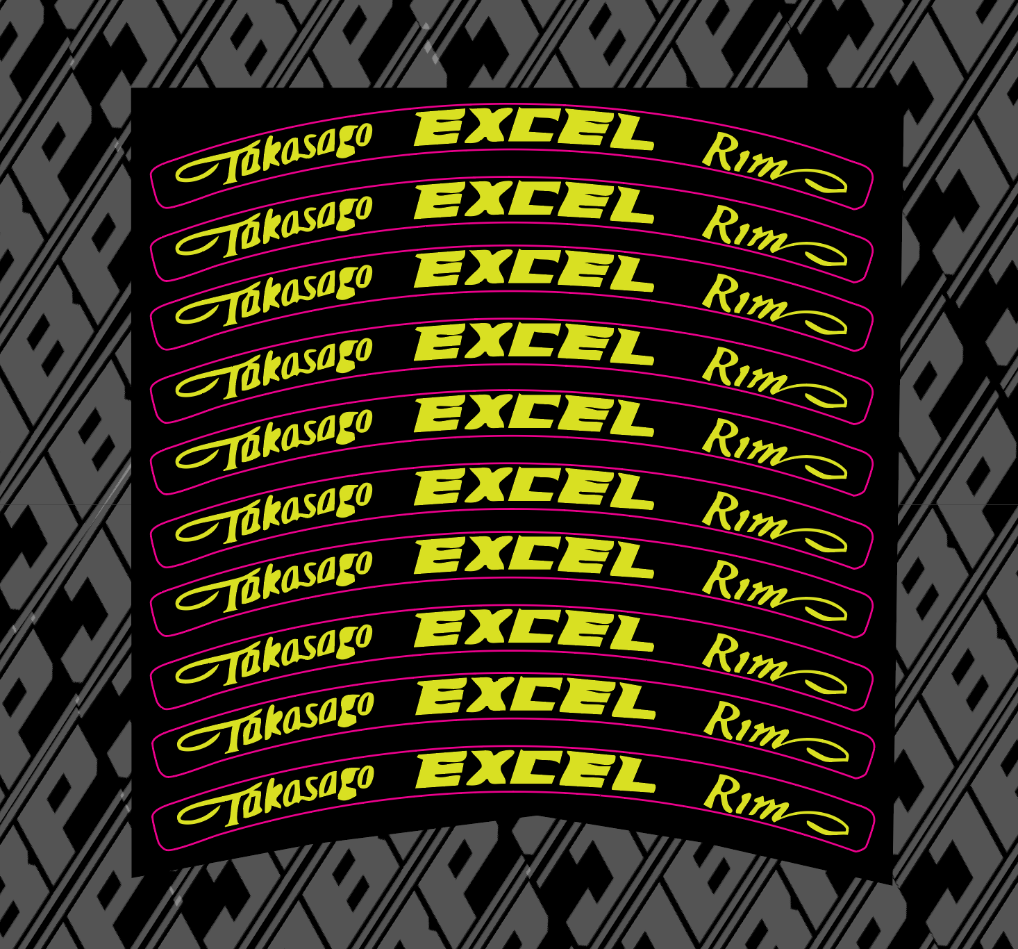 Excel Wheel Stickers