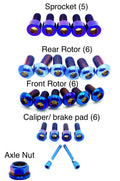 Titanium bolts