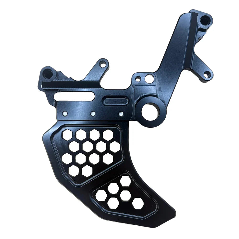 Black Surron Ultra Bee dual-caliper brake mount